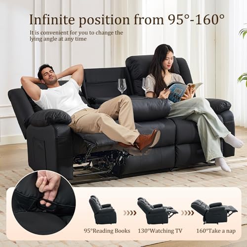 Korser Recliner Sofa, Reclining Loveseat - Image 3