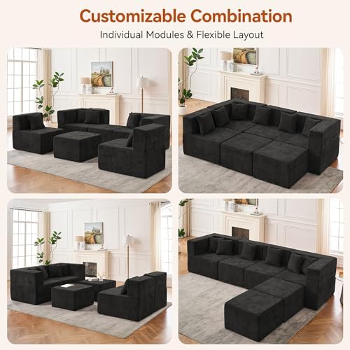 MONVANE 130'' Modular Sectional Cloud Couch - Image 3