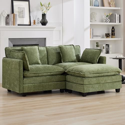 76'' L Shaped Sectional Cloud Couch, Modular Sofas by WUTUTUEE