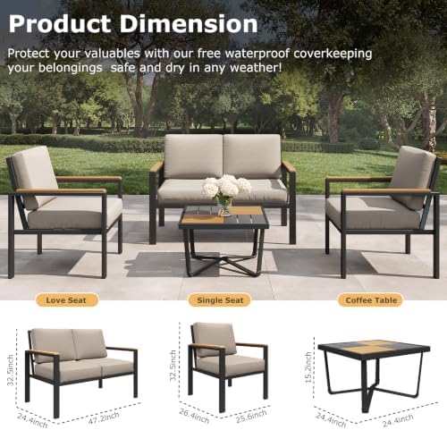 4-Piece Patio Furniture Set - Image 4