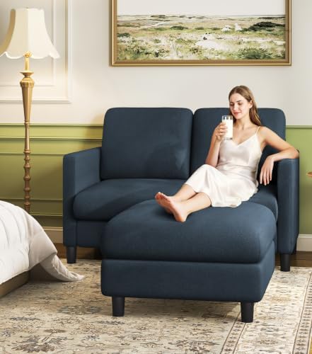 Welzona Loveseat Sofa with Ottoman - Image 6