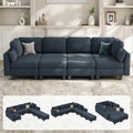 Mangodan Sectional Sleeper Sofa, 8 Seaters Modular Sleeper Sofa Couch by Mangodan
