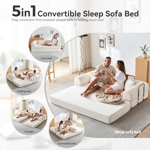 79" Convertible Sofa Bed, Boneless Couch - Image 3