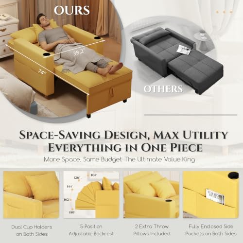 YODOLLA Sleeper Chair Bed - Image 4