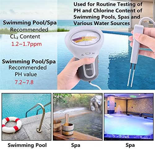 Digital Water Tester, Handheld CL₂ Level Meter Tester 2 in 1 Water Quality - Image 4
