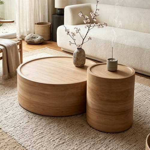 JUSTONE 31.5" Round Coffee Table - Image 6