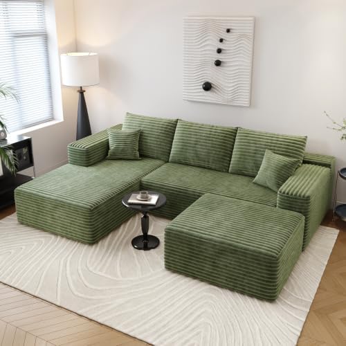 Settab 95" Boneless Couch Modular Sectional Sofa by Settab