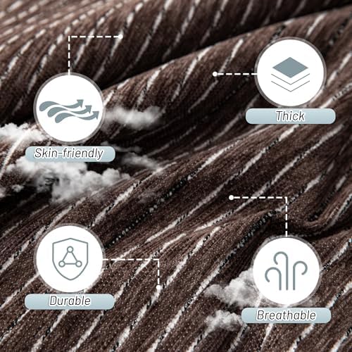 MYSKY HOME Couch Covers for 2 Cushion Couch Sofa, Chenille L Shape Sectional - Image 4