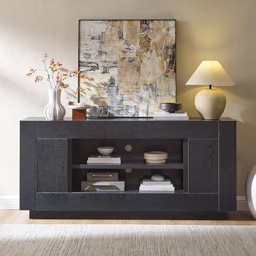 OKD Modern 70" TV Stand for 80" TV, Thick Block Media Console - Image 3