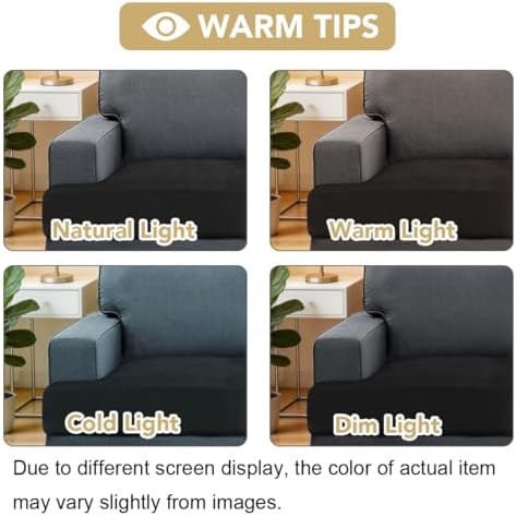 H.VERSAILTEX Stretch Velvet 3 Piece T Cushion Sofa Slipcovers - Image 4