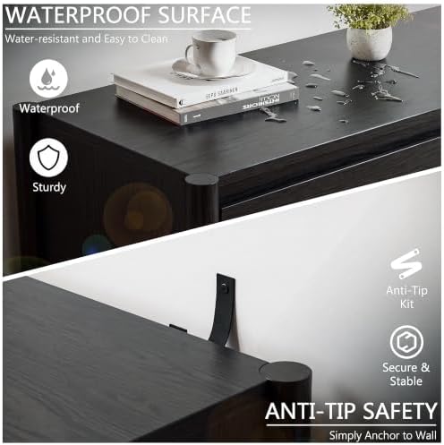 HOUROM Black Dresser for Bedroom - Image 6