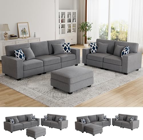 Legend Vansen Oversized Modular Sectional Sofa, U/L‑Shaped Reversible Couch by LLegendVansen