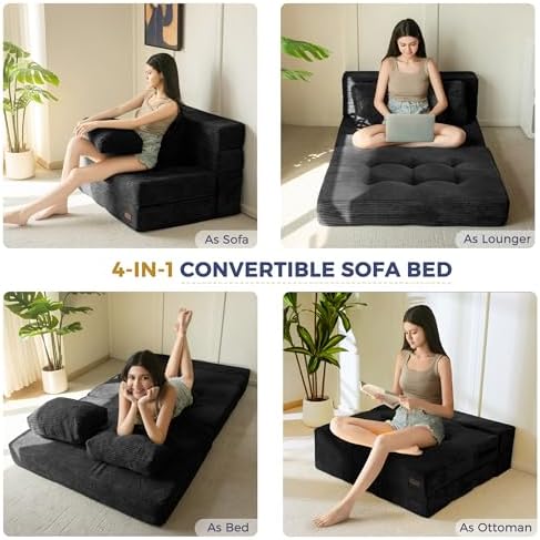 MAXYOYO Convertible Sofa Bed, Fold Out Sofa Couch - Image 5