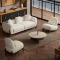 Morden Fort 3 Piece Boucle Sofa Set, Couch & 2 Armless Chairs by MordenFortFurniture