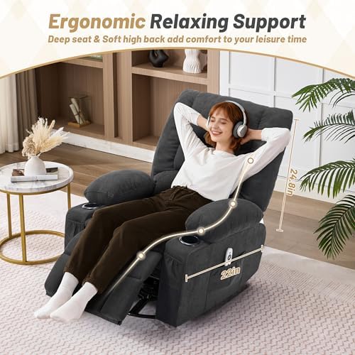 Oversized Swivel Rocker Recliner Chair - Image 5