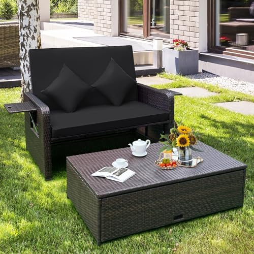 Tangkula Patio Rattan Daybed - Image 3