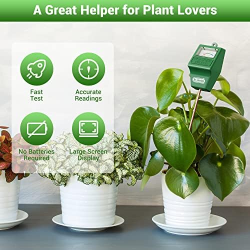 Dr.meter Soil Moisture Meter for Plants, Plant Water Gauge Test Kit - Image 2