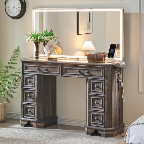 T4TREAM 48" Farmhouse Vanity Desk by T4TREAMFurniture