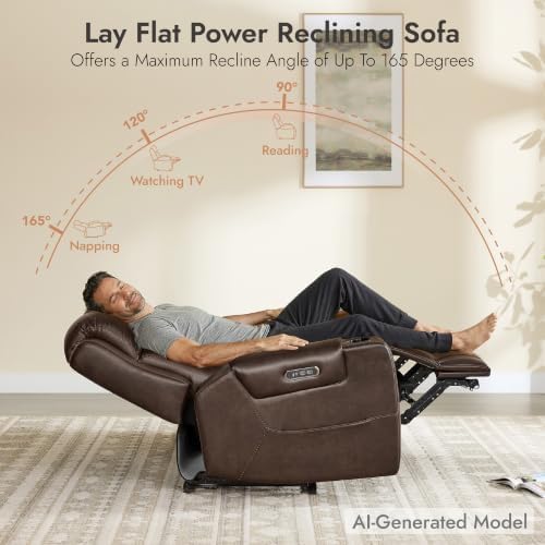 Watson & Whitely Lay Flat Power Reclining Sofa - Image 4