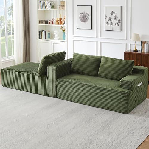96" Boneless Sectional Cloud Couches - Image 4