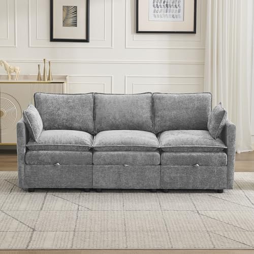 80" Cloud Modular 3 Seater Sofa by Abbrevi