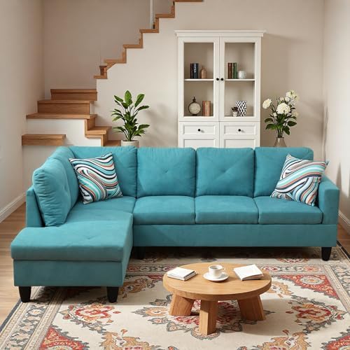 L-Shaped Sectional Sofa, Modern 4-Seat Couch - Image 7