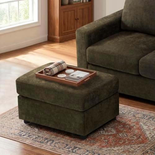 31'' Modern Chenille Ottoman for Sectional Sofa - Image 4