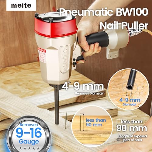 meite BW100 Pneumatic Nail Remover 9-16 Gauge Denailer - Image 4