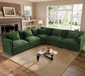 ELUCHANG 114" Oversized Modular Sectional Sofa, Comfy Chenille Cloud Couch by ELUCHANG