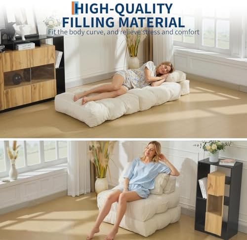 Garvee Folding Sofa Bed, Convertible Sleeper Chair - Image 6