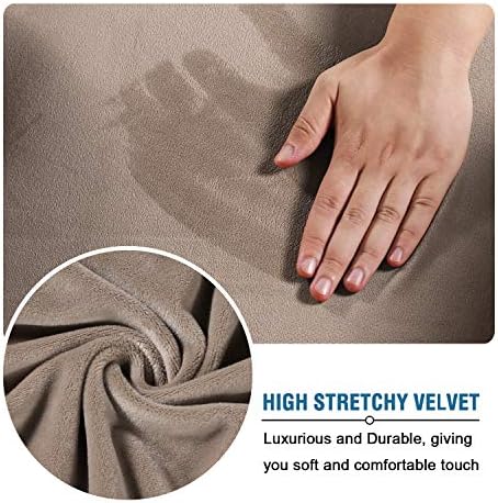 MIFXIN Tub Chair Slipcover Velvet High Stretch Club Chair Cover Spandex Elastic - Image 7