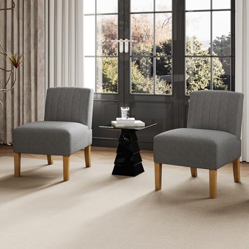 VIRRMO Armless Accent Chairs Set of 2 by GaussenFurniture