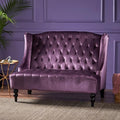 Modern Tufted Velvet Loveseat, 2 Seat Couch Sofas by Merax