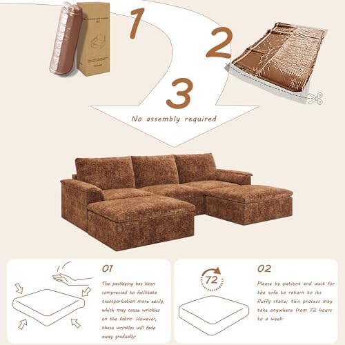 EASE MOOSE Boneless Couches for Living Room - Image 3