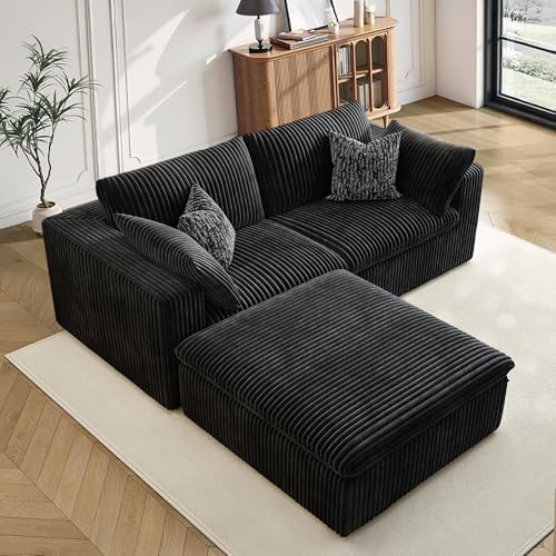 78.8" Cloud Couch Modular Sectional Sofa, Boneless Loveseat Deep Seat Couch by MAKIAAP