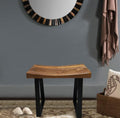 Solid Wood Bench Entryway 19"x12"x17"H Rustic End Table Living Room Natural by Warmaxx-warmhomesweetdream