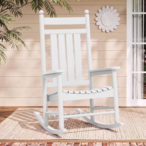 SERWALL Rocking Chair Outdoor, Comfortable Rocker by SERWALL