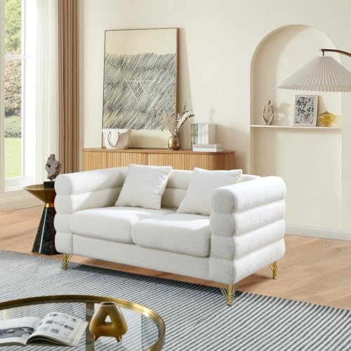 mikibama Modern Teddy Loveseat Sofa, 60 Inch Sectional Sofa Couch, Luxury 2 by Mikibama