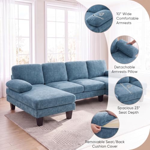 Homall 105" U-Shaped Sectional Couches, Sofa Couch - Image 3