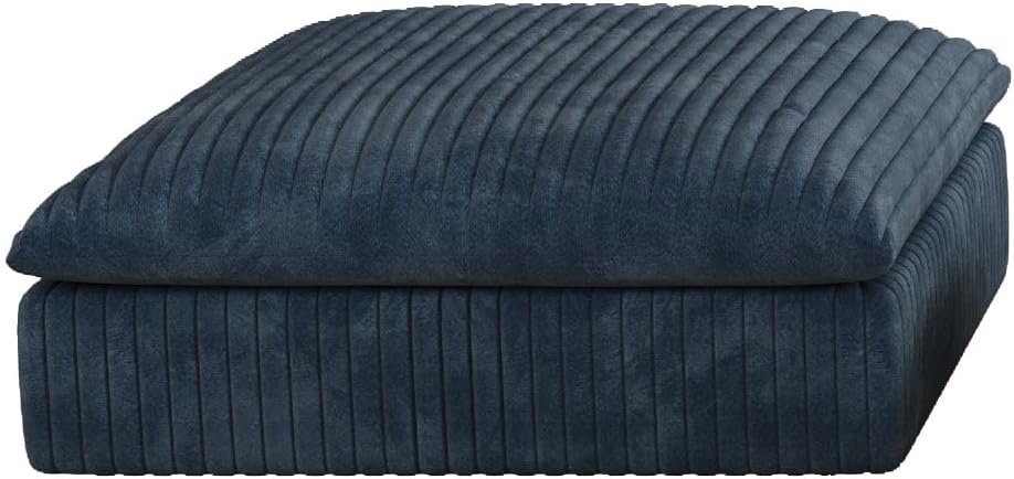 MAKIAAP Modular Sectional Sofa, Boneless Ottoman Deep Seat Couch, Soft Corduroy by MAKIAAP