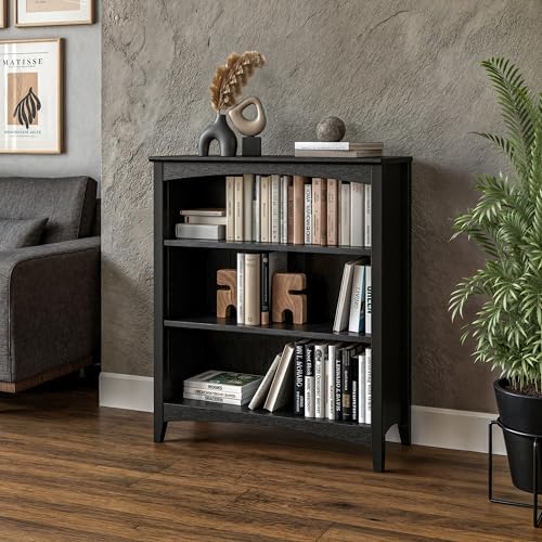 Camaflexi Shaker Style 3 Shelf Bookcase/Solid Wood / 36" High/Adjustable - Image 6