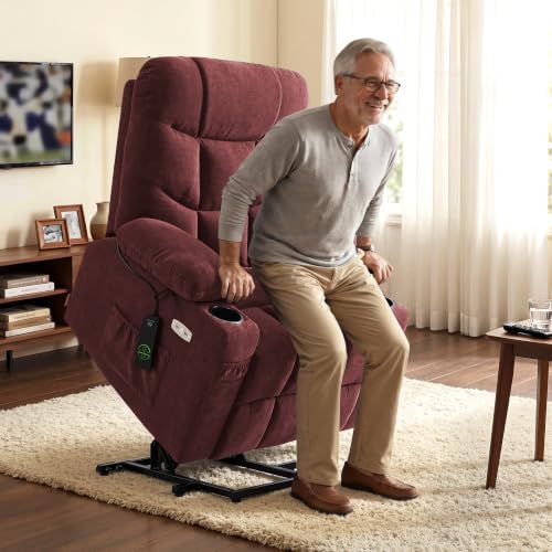 MCombo Power Lift Recliner for Elderly, Fabric 7287 - Image 2