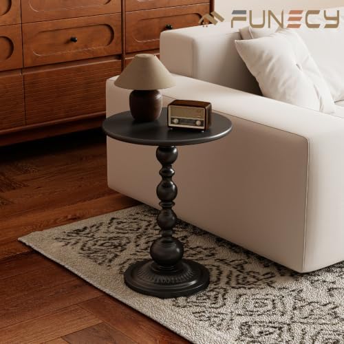 Metal Small End Table, Round Side Table - Image 2