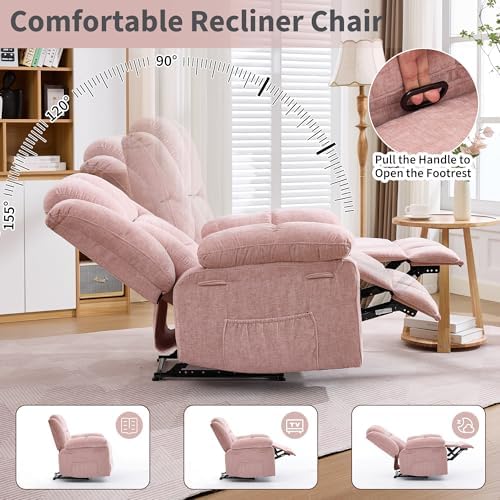 Oversized Recliner Chair for Adult, 150°Recliner Chairs Ergonomic Nursery Chairs - Image 6
