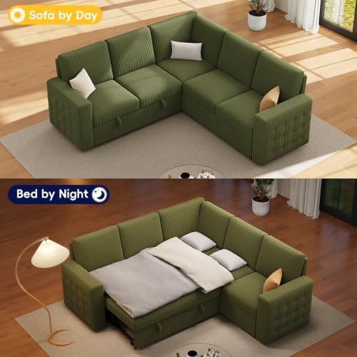 86" Sectional sleeper Sofa Bed, Pull Out Couch - Image 4