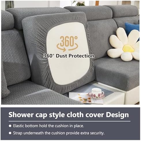 Yoovat Couch Cushion Covers for Sofa Couch Covers Wear-Resistant Universal Sofa - Image 4