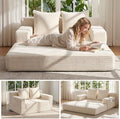 Convertible Sofa Bed, Small Boneless Couch & Boneless Loveseat, Pull Out Couch by ZIYDILY
