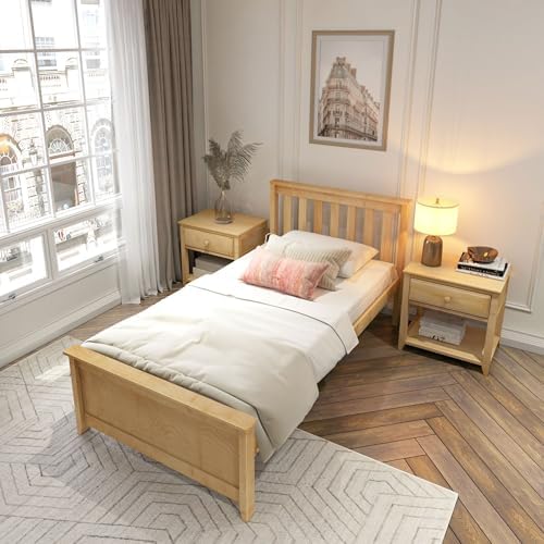 Plank+Beam Solid Wood Twin Bed Frame, Platform Bed - Image 5