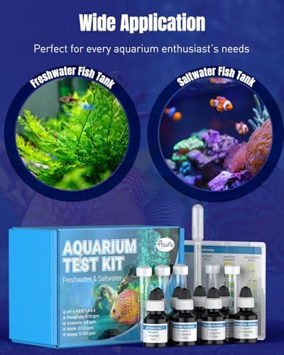 Pawfly 5 in 1 Aquarium Water Master Test Kit, Fish Tank Water Testing Kit - Image 5