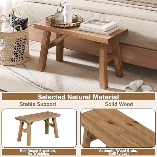 Wnutrees Sawmill Solid Wood Bench - Image 6